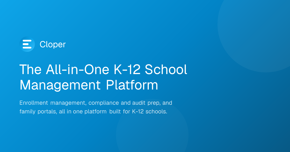 Cloper: The All-in-One K-12 School Management Platform